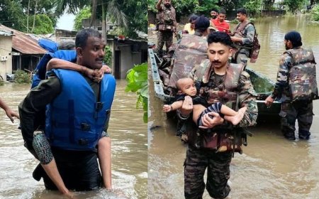 तस्वीरों में: लगातार बारिश से गुजरात में सड़कें जलमग्न, पुल बह गए