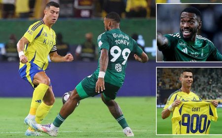 Ivan Toney का शानदार डेब्यू, Al-Ahli और Cristiano Ronaldo के Al-Nassr के बीच 1-1 का ड्रॉ