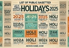 साल 2025 के लिए केंद्रीय कर्मचारियों की छुट्टियों की पूरी लिस्ट: जानें गजेटेड और ऑप्शनल अवकाश की जानकारी