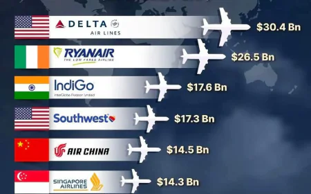 कौन है 2024 के टॉप‑7 एयरलाइंस? जानिए मार्केट कैपिटलाइजेशन में किसने बढ़ाई तहलका!