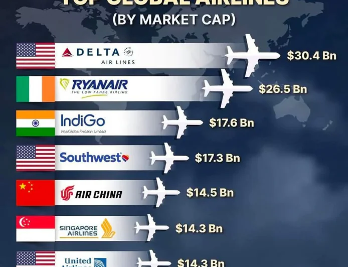 कौन है 2024 के टॉप‑7 एयरलाइंस? जानिए मार्केट कैपिटलाइजेशन में किसने बढ़ाई तहलका!