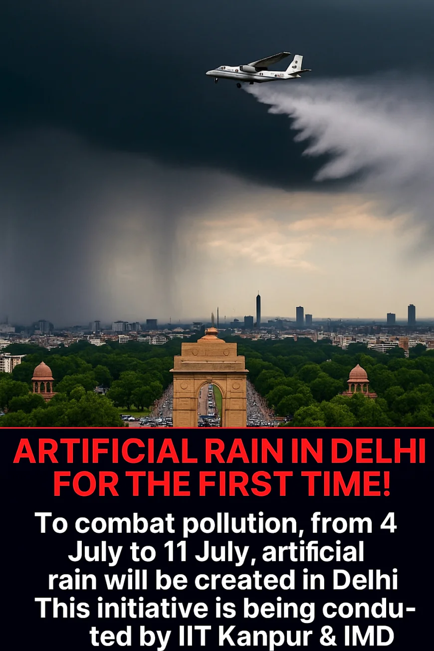 क्या कृत्रिम बारिश से बचेगी दिल्ली की हवा? पहली बार हो रहा Cloud Seeding!