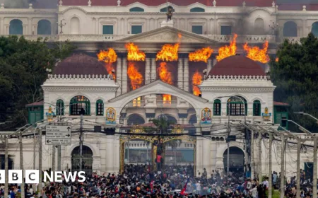 Nepal parliament set on fire after PM resigns over anti-corruption protests